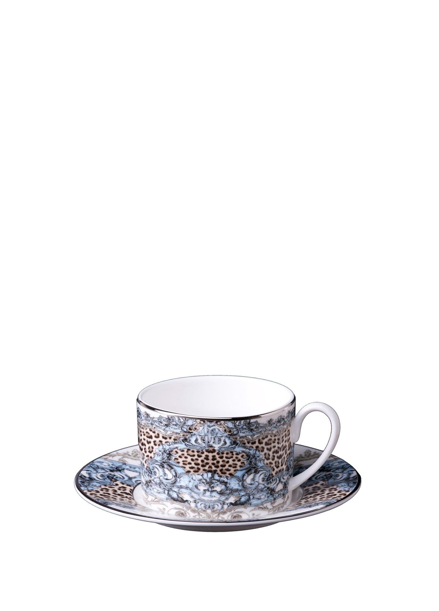 ROBERTO CAVALLI PALAZZO PITTI - 1 KISILIK KAHVE/CAY FINCAN VE TABAGI, 0,22 L, 2 PARCA