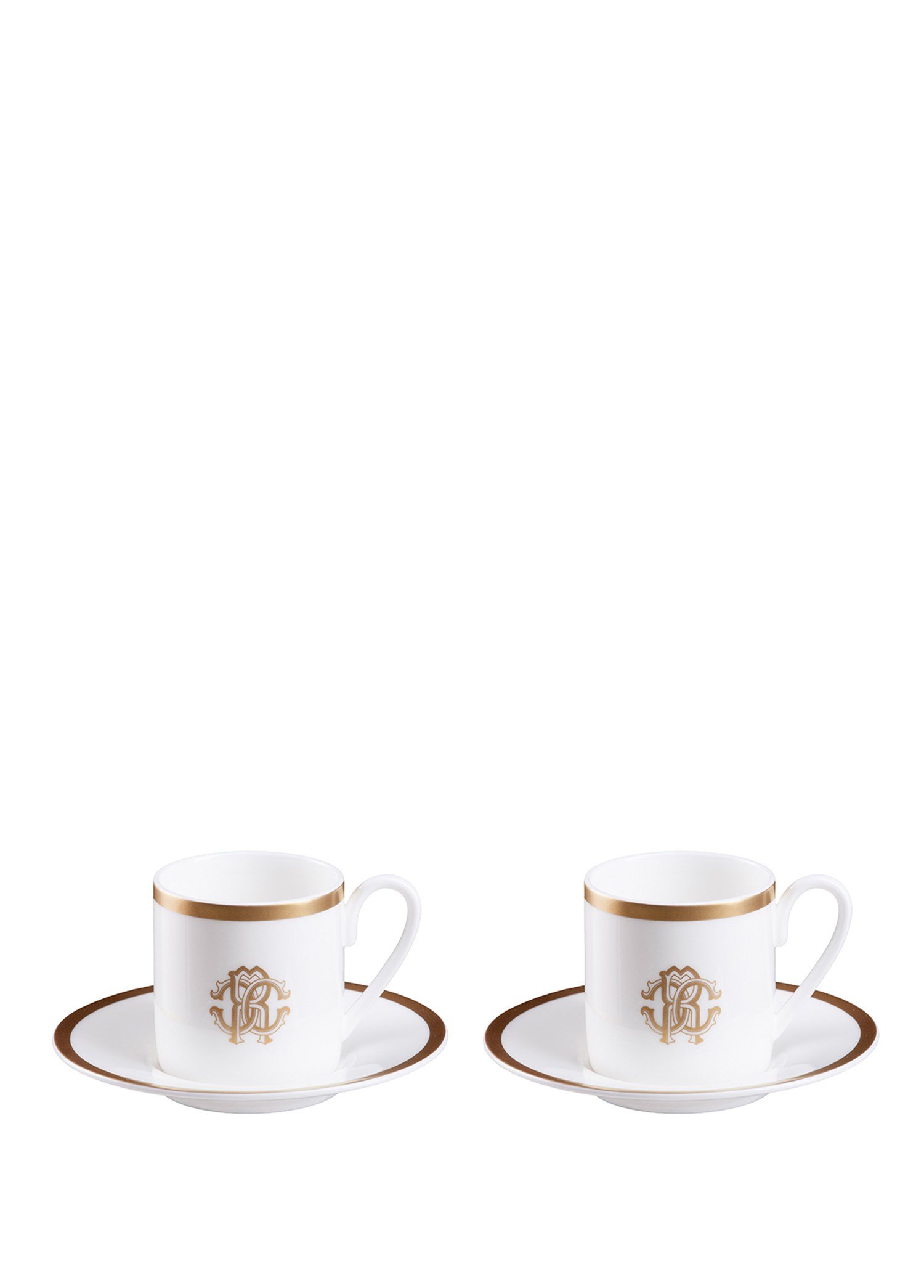 ROBERTO CAVALLI SILK GOLD - 2 KISILIK TURK KAHVESI FINCAN VE TABAGI, 0,12 L, 4 PARCA