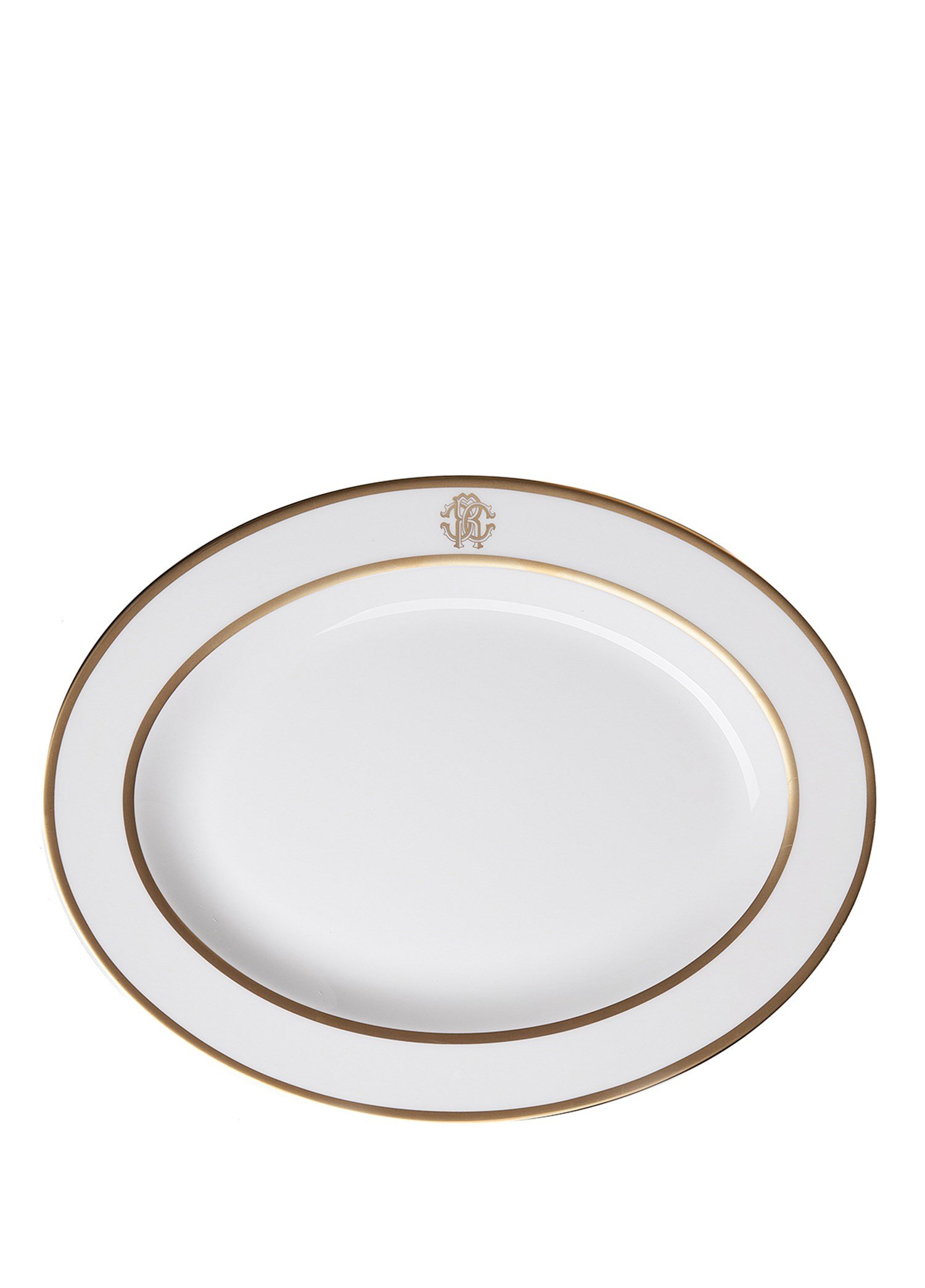 ROBERTO CAVALLI SILK GOLD - OVAL SERVIS TABAGI, 36 CM