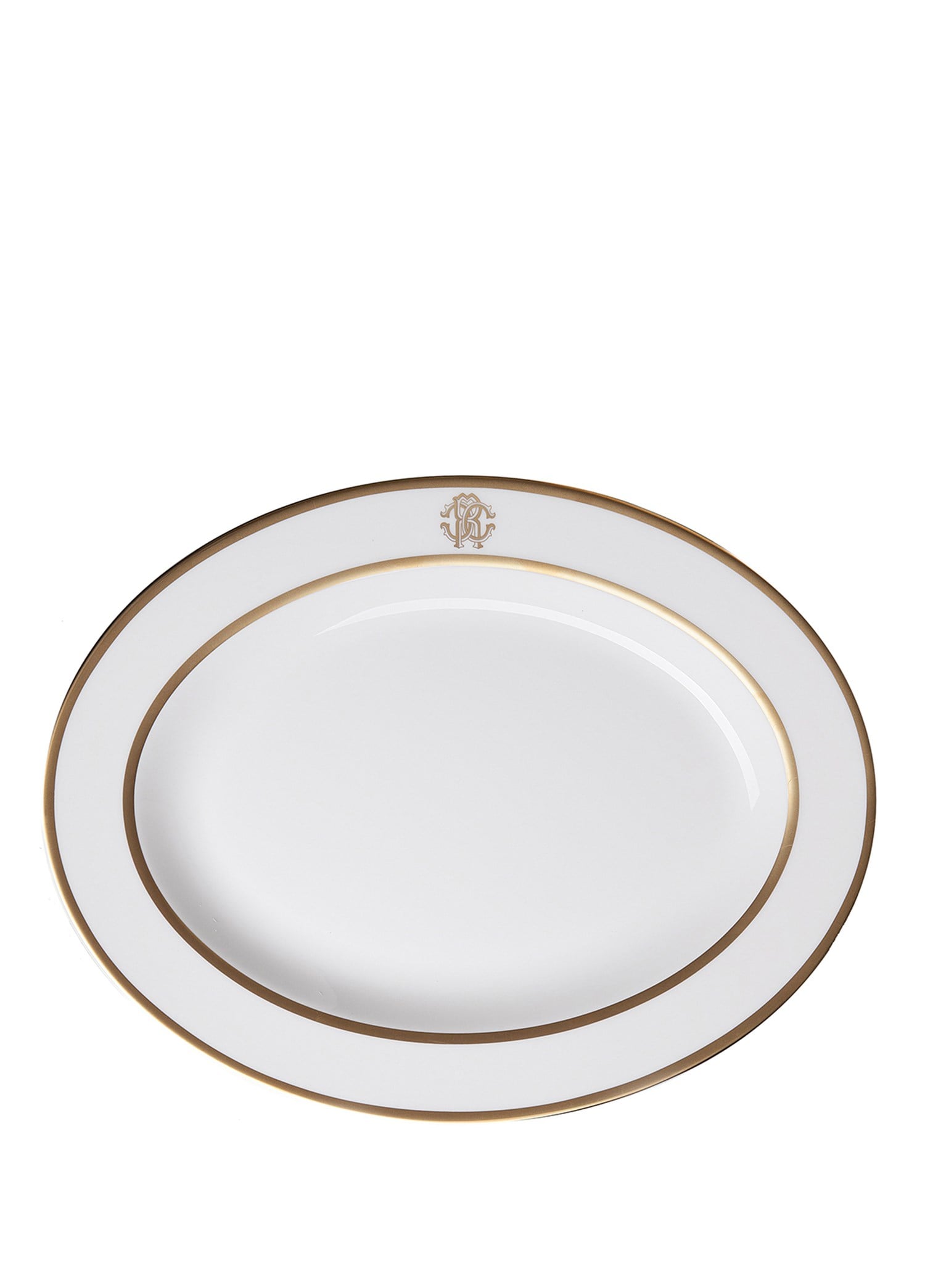 ROBERTO CAVALLI SILK GOLD - OVAL SERVIS TABAGI, 36 CM
