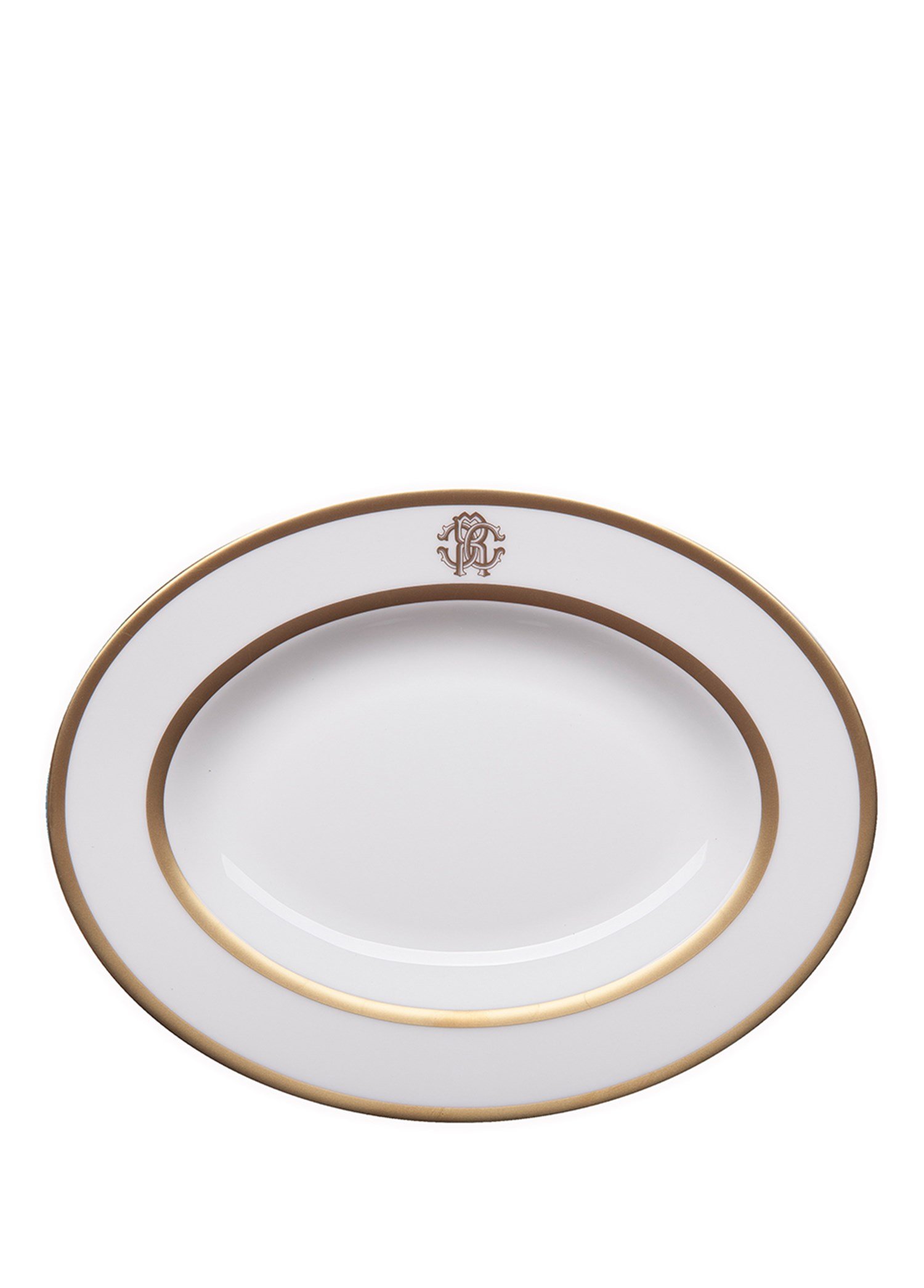 ROBERTO CAVALLI SILK GOLD - OVAL SERVIS / MEZE TABAGI, 23 CM