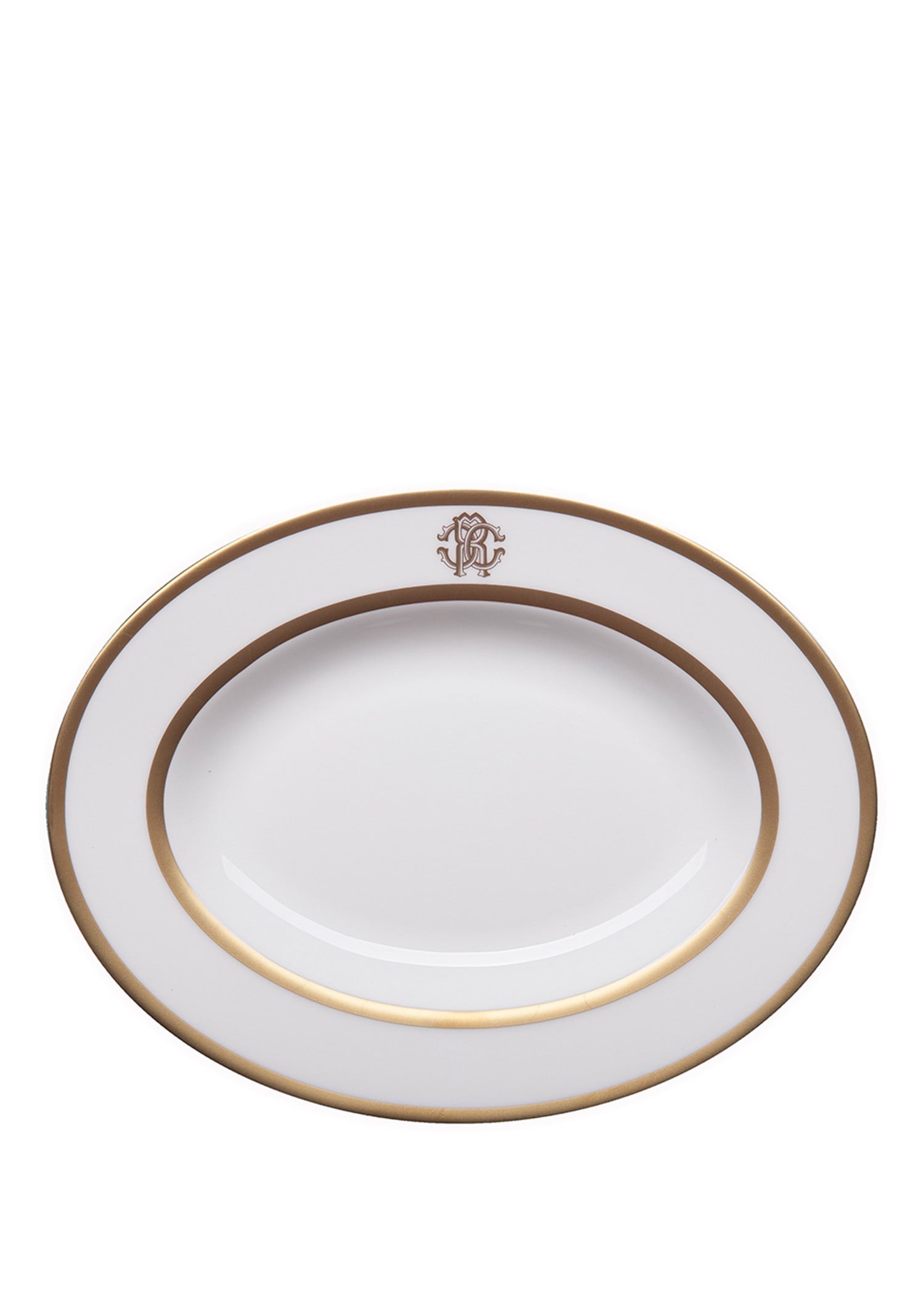 ROBERTO CAVALLI SILK GOLD - OVAL SERVIS / MEZE TABAGI, 23 CM