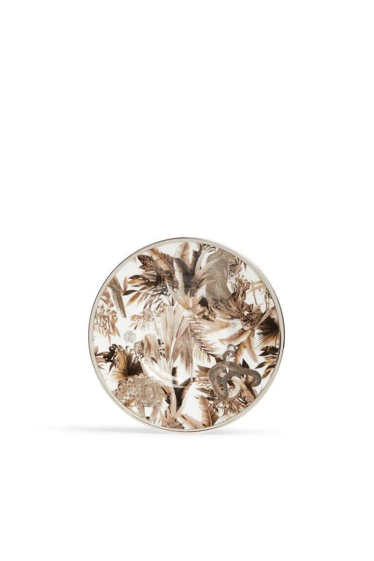 ROBERTO CAVALLİ – TROPİCAL JUNGLE WHİTE – COFFEE CUP & SAUCER – CYLINDRIC SHAPE (6PCS)
