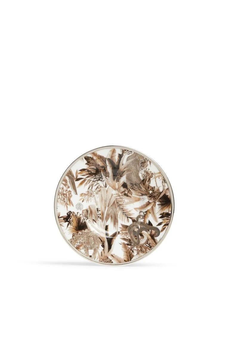 ROBERTO CAVALLİ – TROPİCAL JUNGLE WHİTE – COFFEE CUP & SAUCER – CYLINDRIC SHAPE (6PCS)
