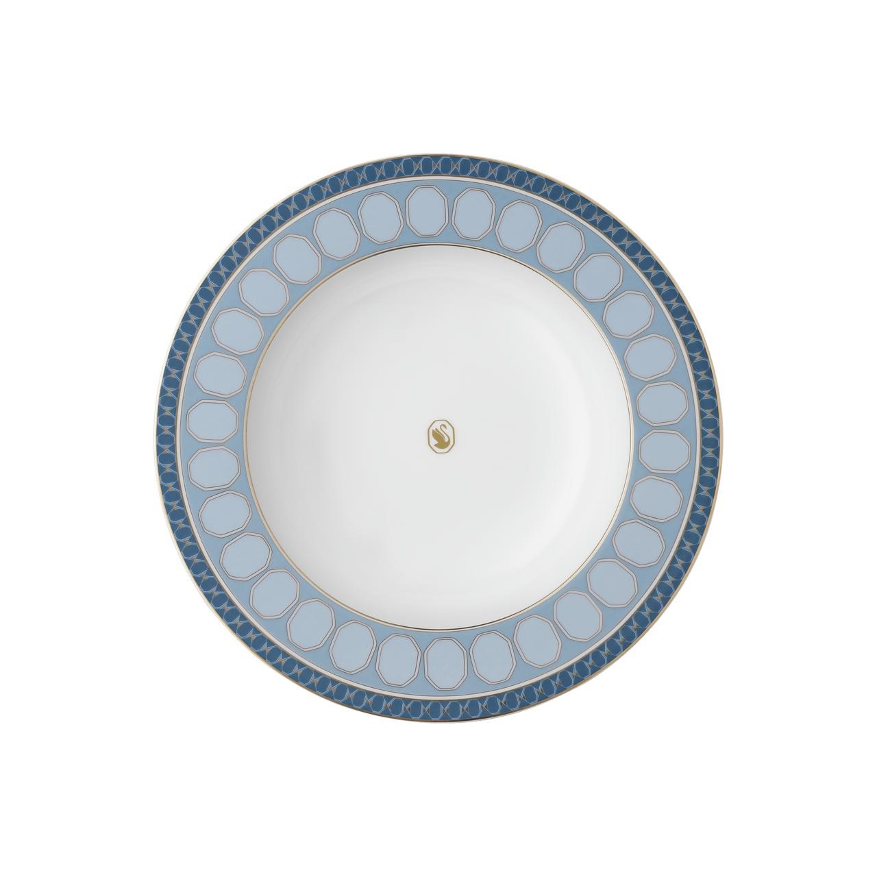 ROSENTHAL X SWAROVSKI SIGNUM AZURE - CUKUR TABAK, MAVI, 24 CM