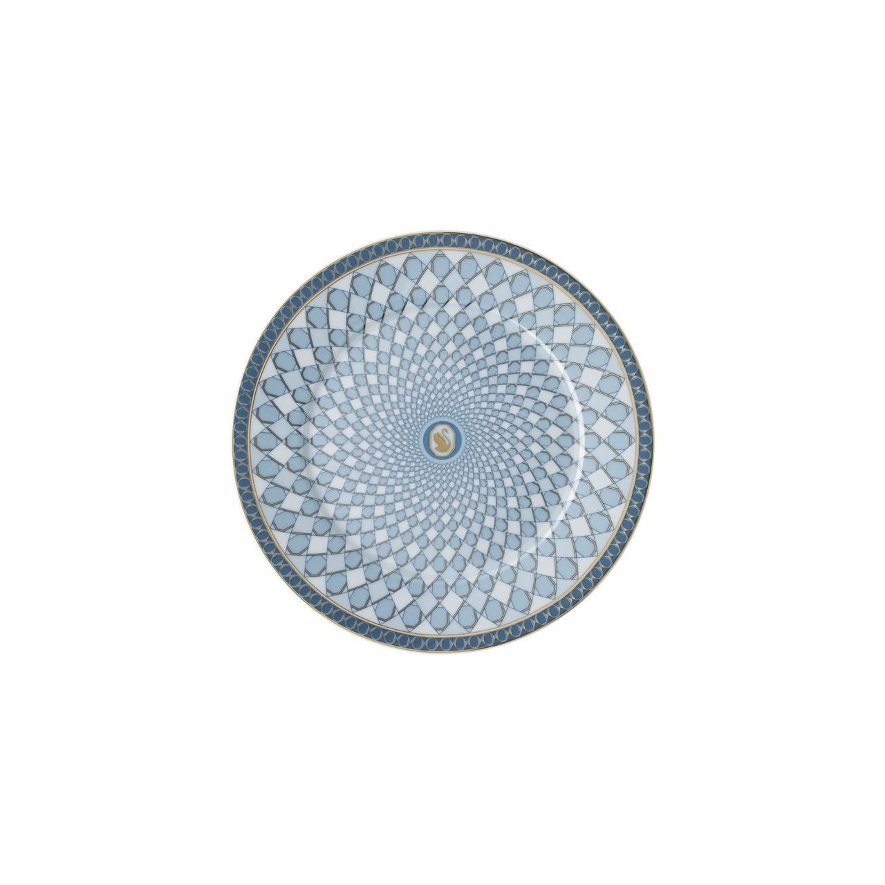 ROSENTHAL X SWAROVSKI SIGNUM AZURE - EKMEK TABAGI, MAVI, 18 CM