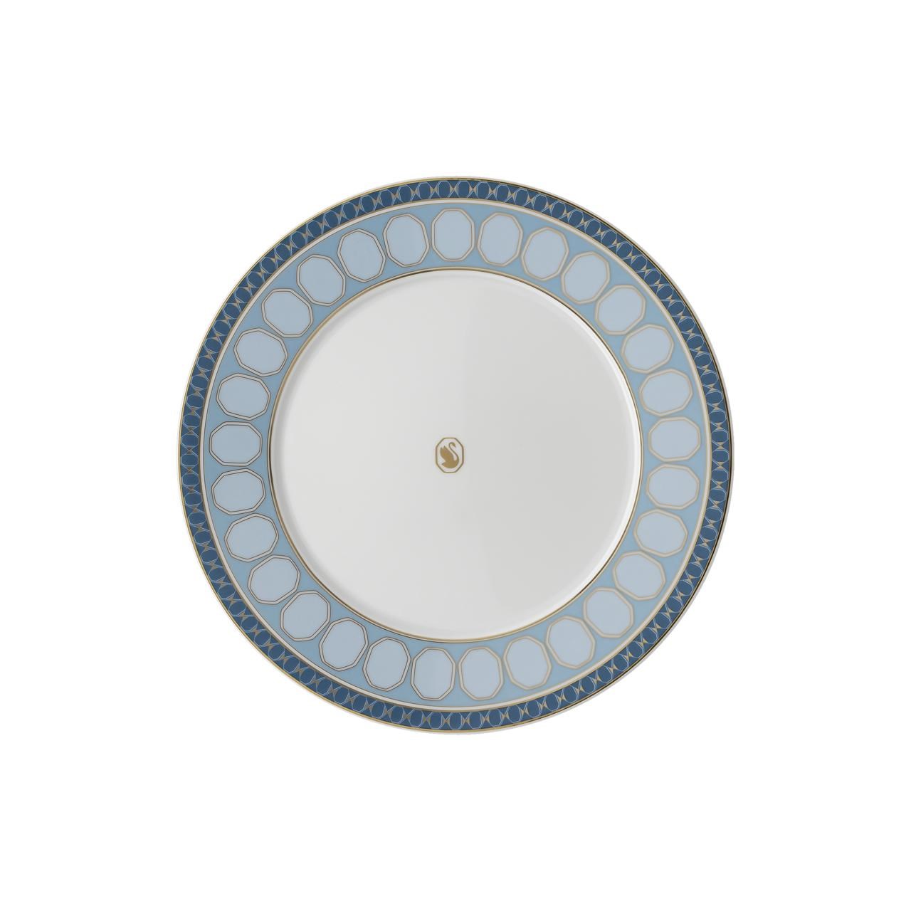 ROSENTHAL X SWAROVSKI SIGNUM AZURE - PASTA TABAGI, MAVI, 23 CM