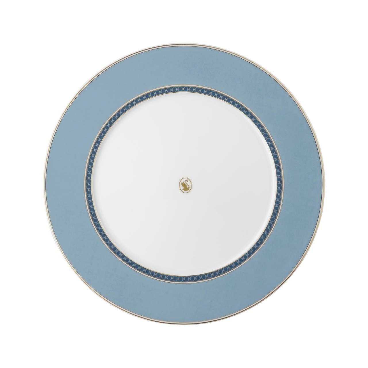ROSENTHAL X SWAROVSKI SIGNUM AZURE -YEMEK TABAGI, MAVI, 29 CM
