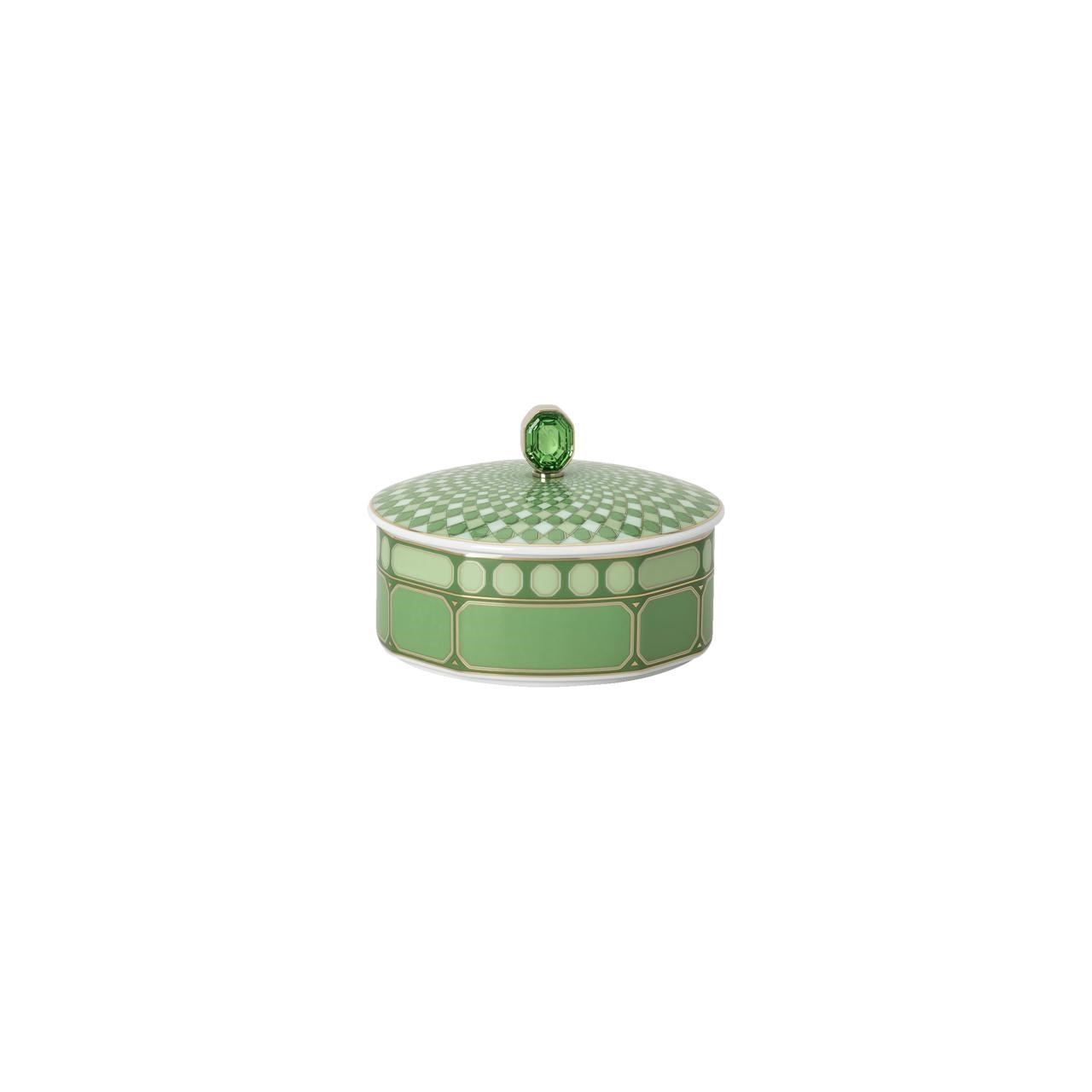 ROSENTHAL X SWAROVSKI SIGNUM FERN - 2 PARCA KAPAKLI KUTU, 16 CM