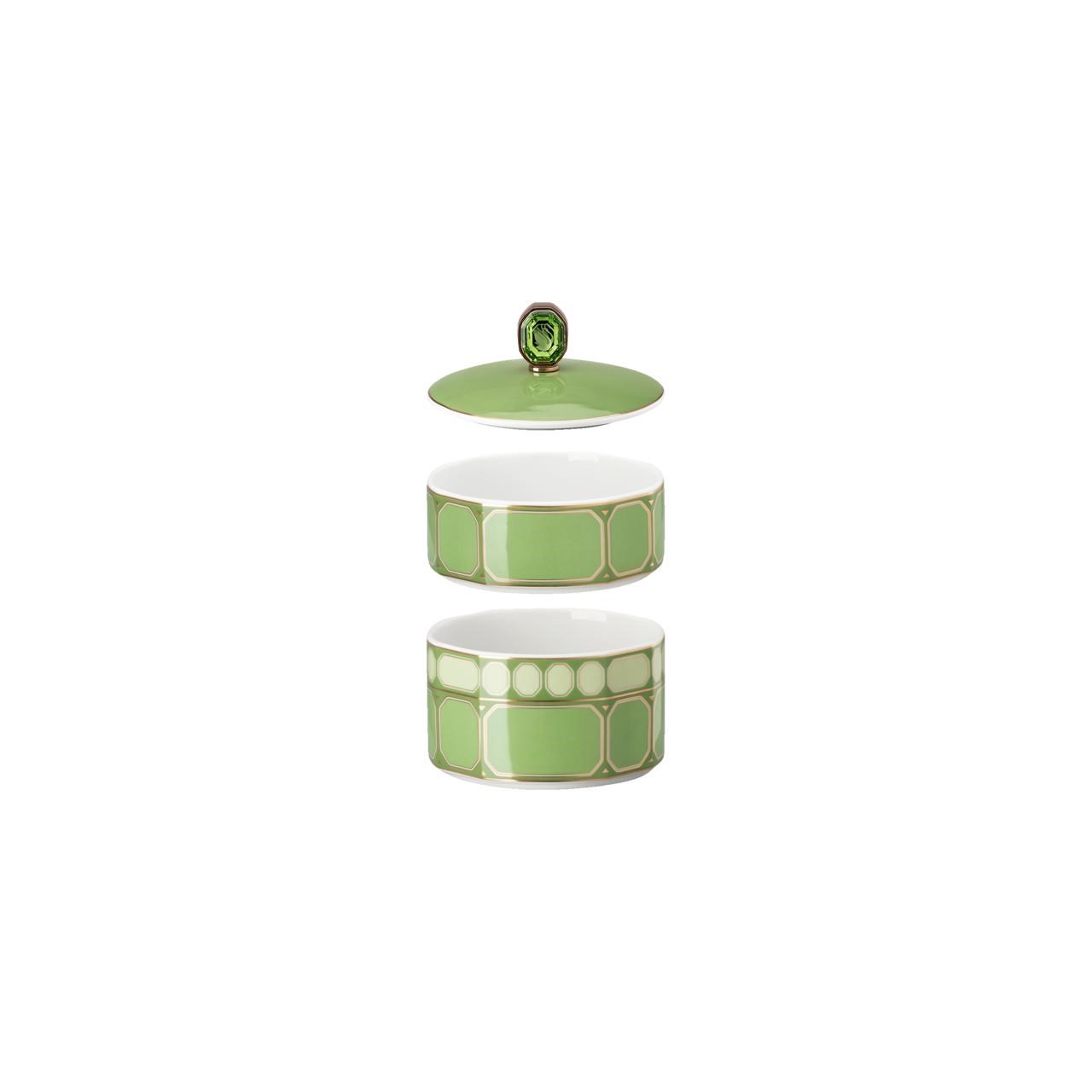 ROSENTHAL X SWAROVSKI SIGNUM FERN - 3 PARCA KAPAKLI KUTU, 8 CM