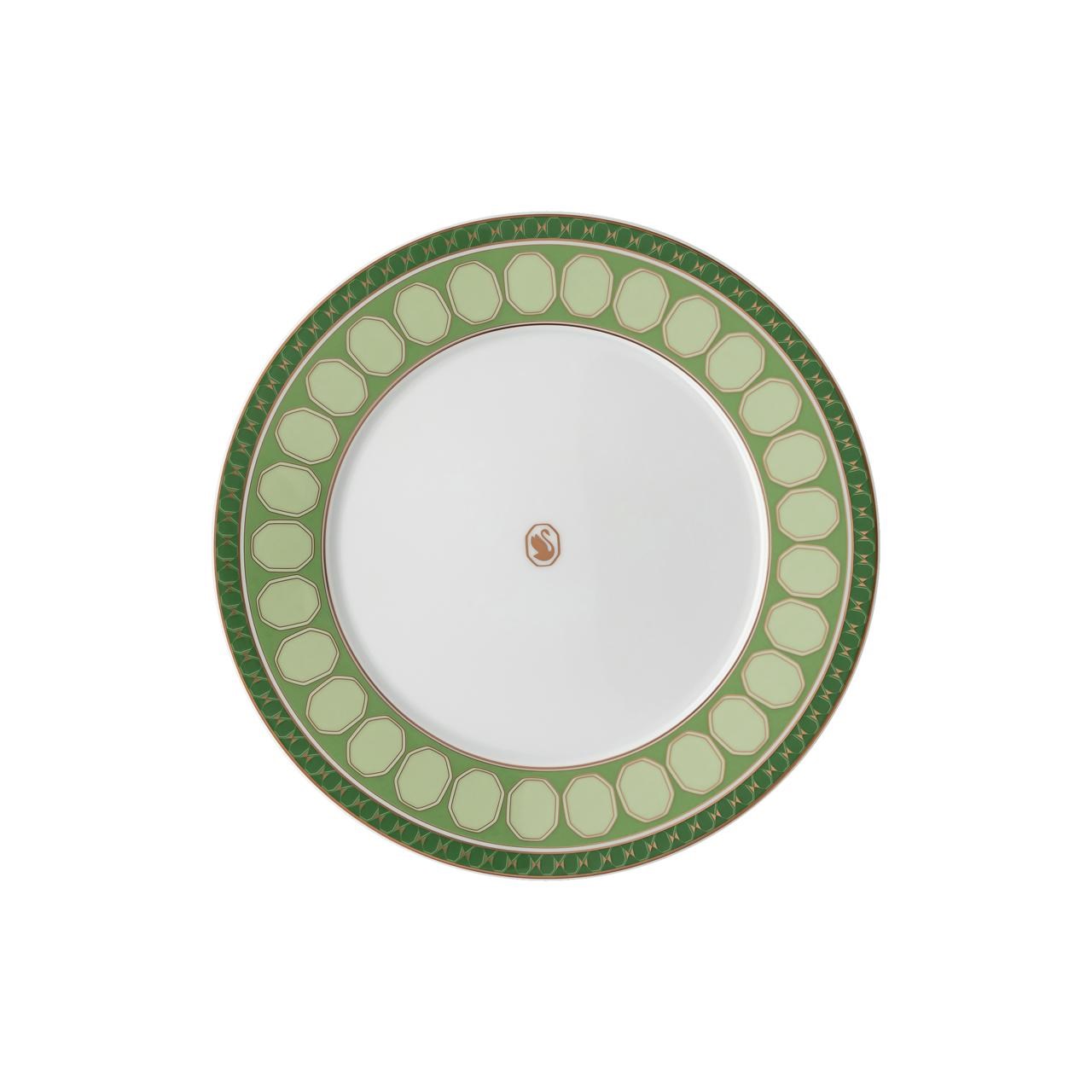 ROSENTHAL X SWAROVSKI SIGNUM FERN - PASTA TABAGI, YESIL, 23 CM