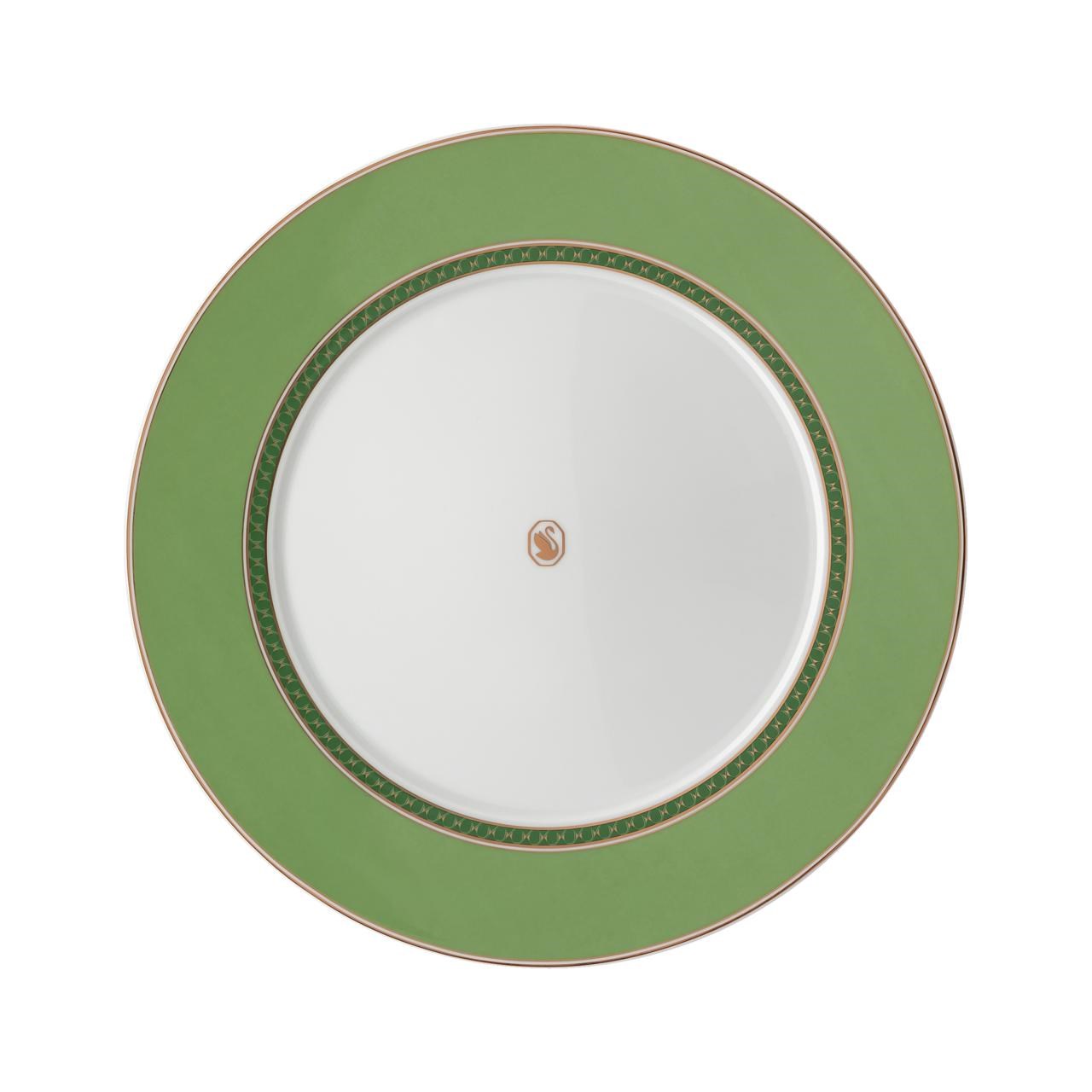 ROSENTHAL X SWAROVSKI SIGNUM FERN - YEMEK TABAGI, YESIL, 29 CM