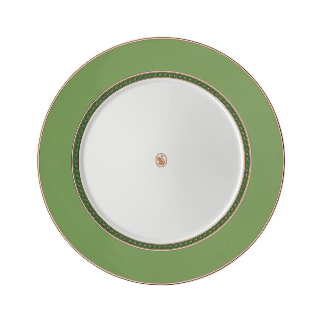 ROSENTHAL X SWAROVSKI SIGNUM FERN - YEMEK TABAGI, YESIL, 29 CM