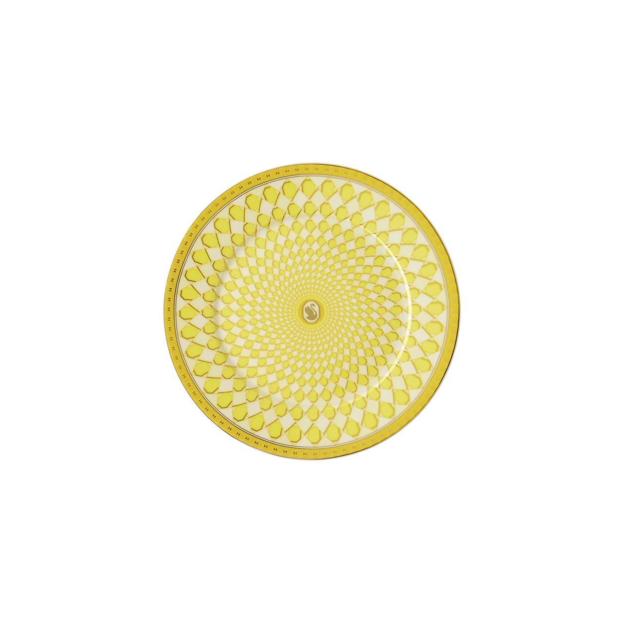 ROSENTHAL X SWAROVSKI SIGNUM JONQUIL - EKMEK TABAGI, SARI, 18 CM