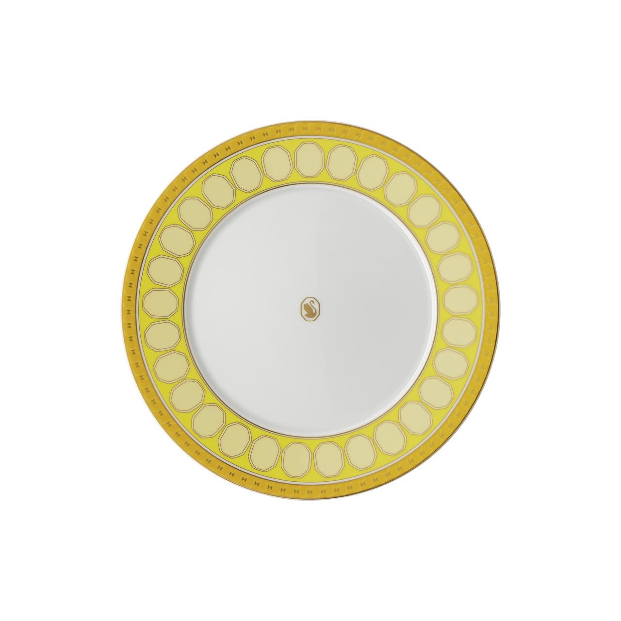 ROSENTHAL X SWAROVSKI SIGNUM JONQUIL - PASTA TABAGI, SARI, 23 CM