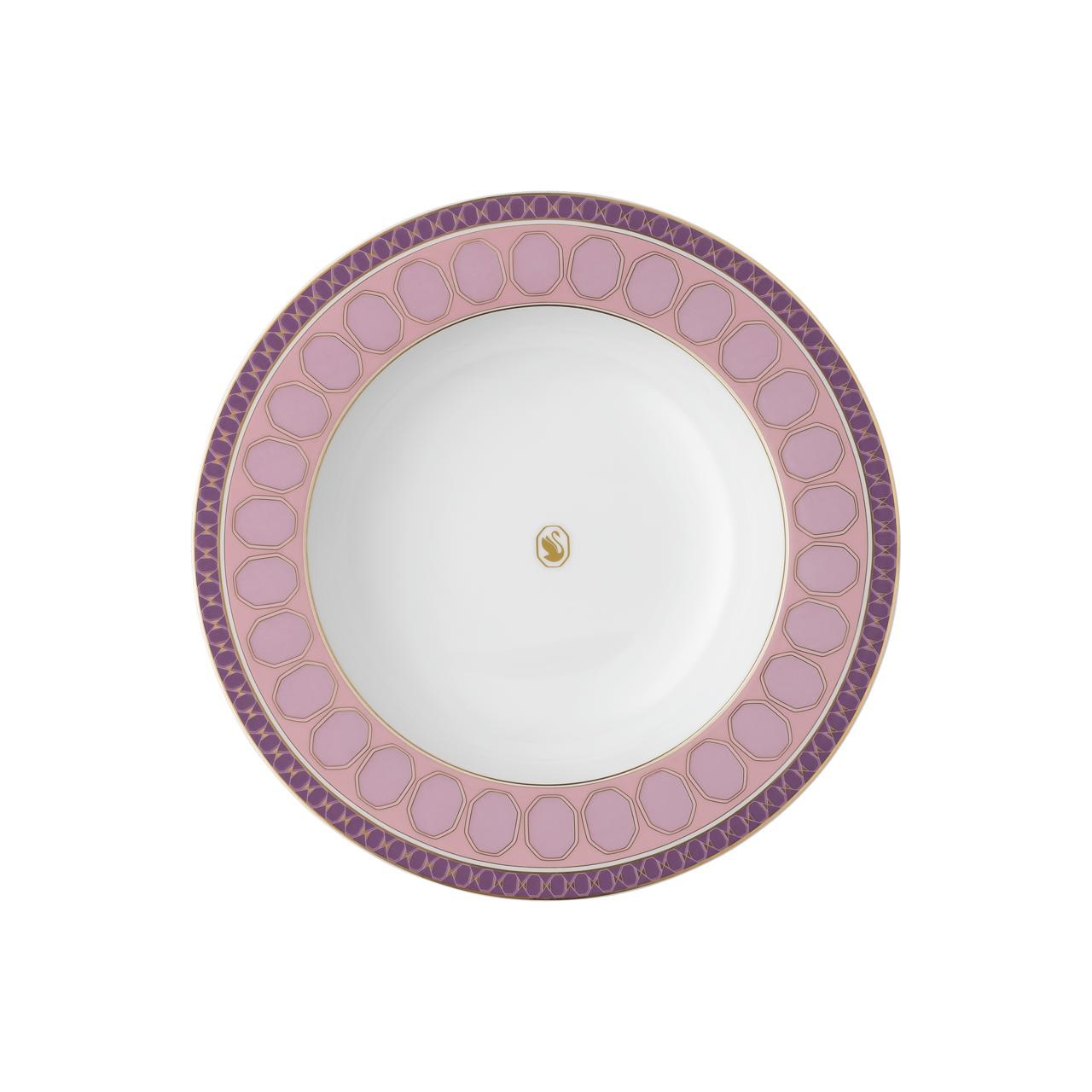 ROSENTHAL X SWAROVSKI SIGNUM ROSE - CUKUR TABAK, PEMBE, 24 CM