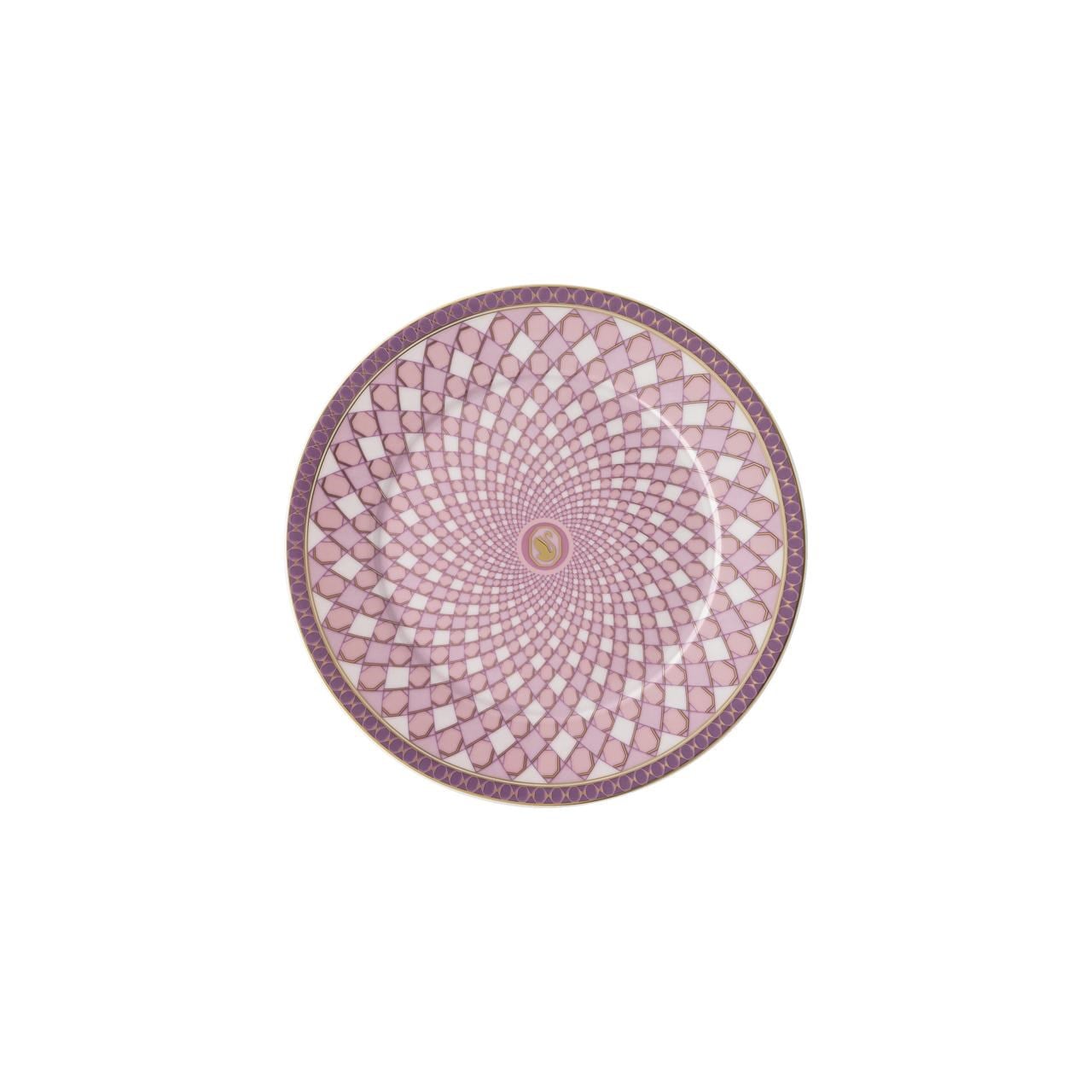 ROSENTHAL X SWAROVSKI SIGNUM ROSE - EKMEK TABAGI, PEMBE, 18 CM