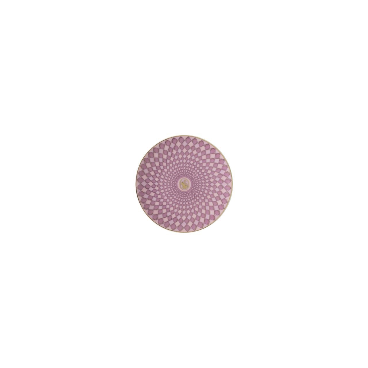 ROSENTHAL X SWAROVSKI SIGNUM ROSE - EKMEK TABAGI, PEMBE, 10 CM