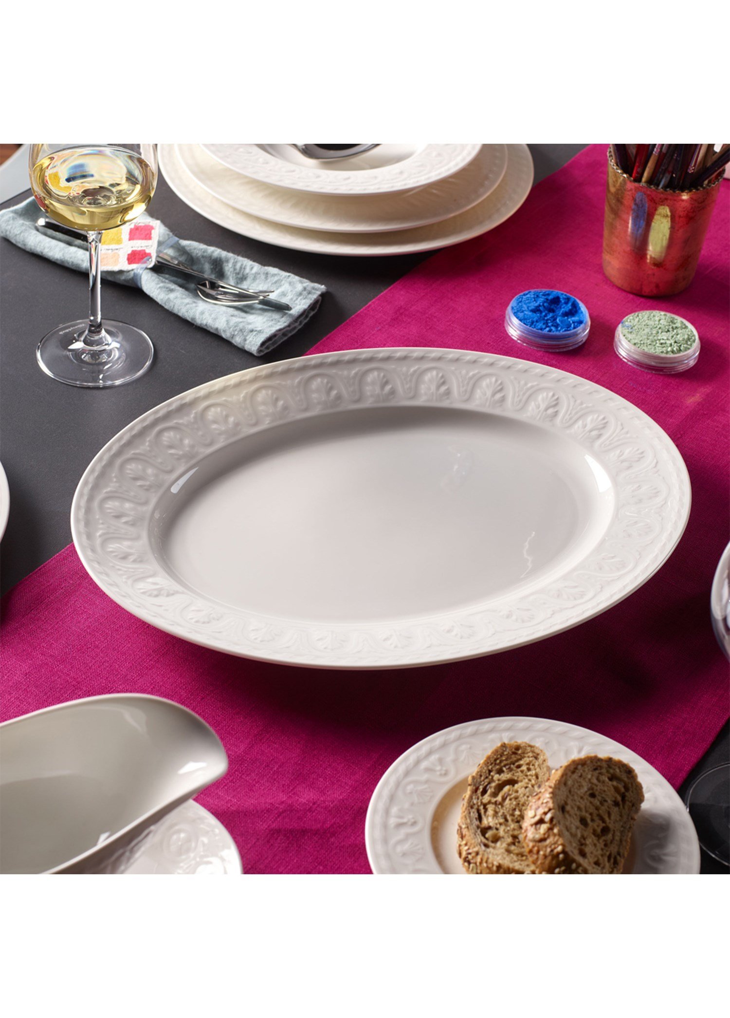 VB CELLINI - OVAL SERVIS TABAGI, 40CM