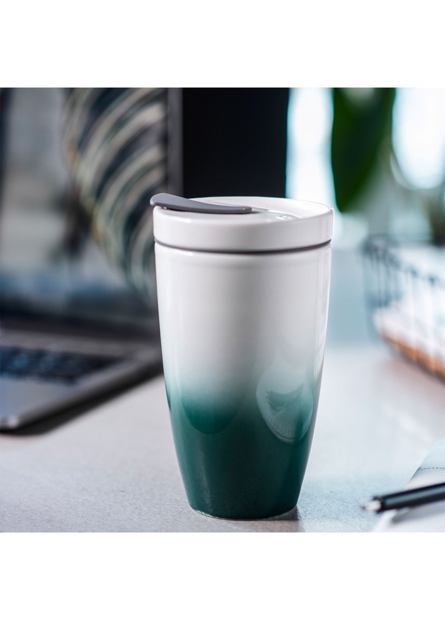 VB COFFEE TO GO- KUPA, YESIL, 0.35L