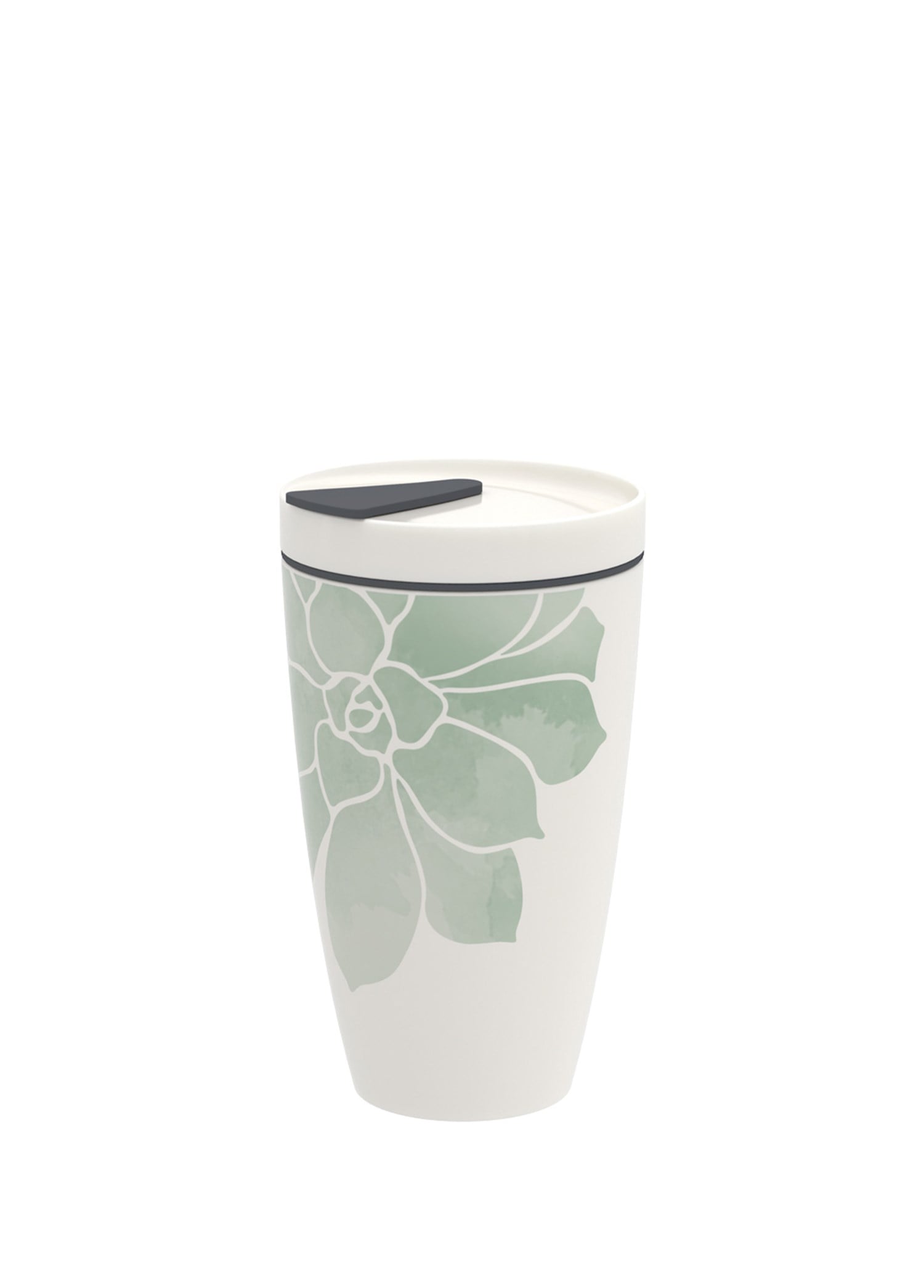 VB COFFEE TO GO- KUPA, YESIL CICEKLI, 0.35L