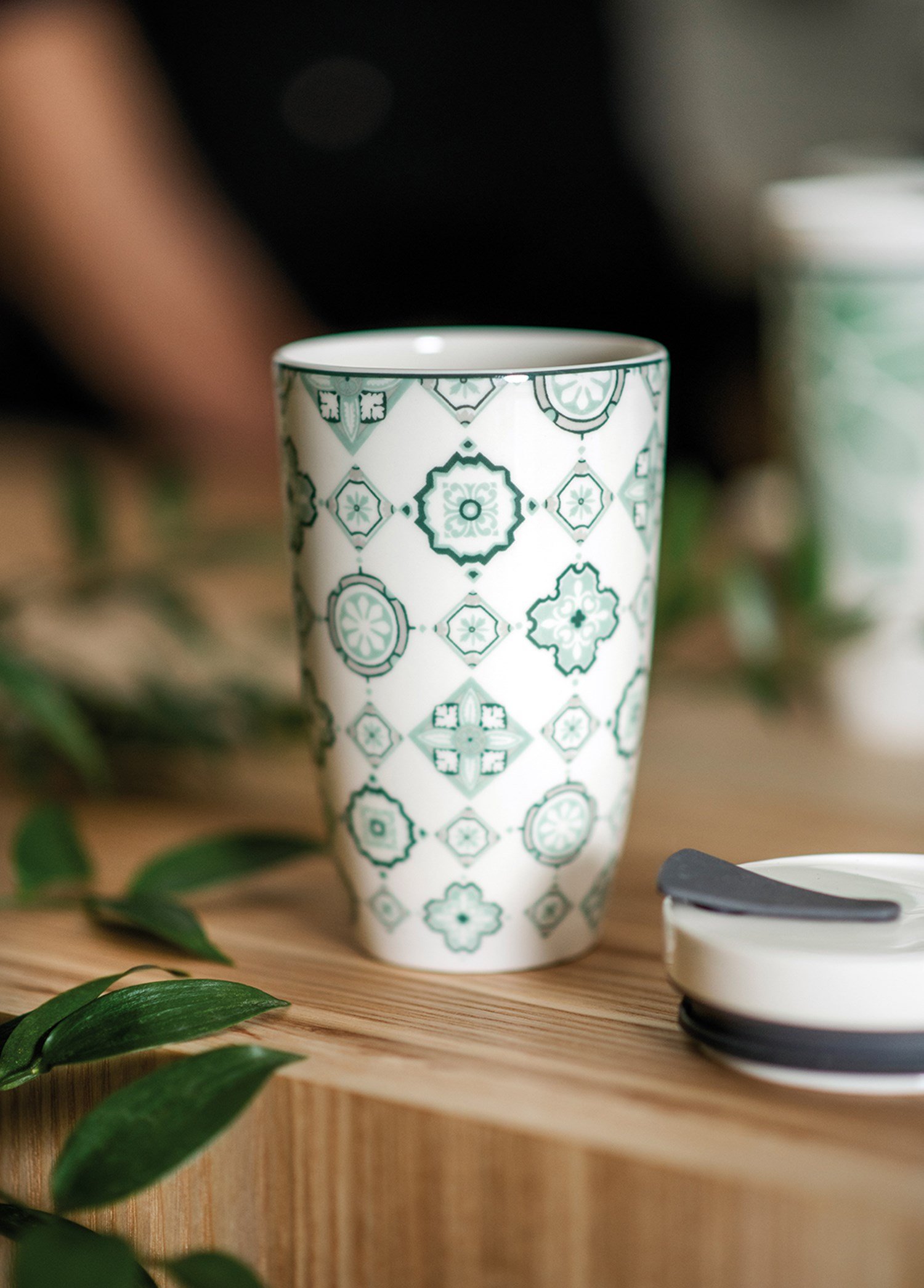 VB COFFEE TO GO- KUPA, YESIL DESENLI, 0.35L