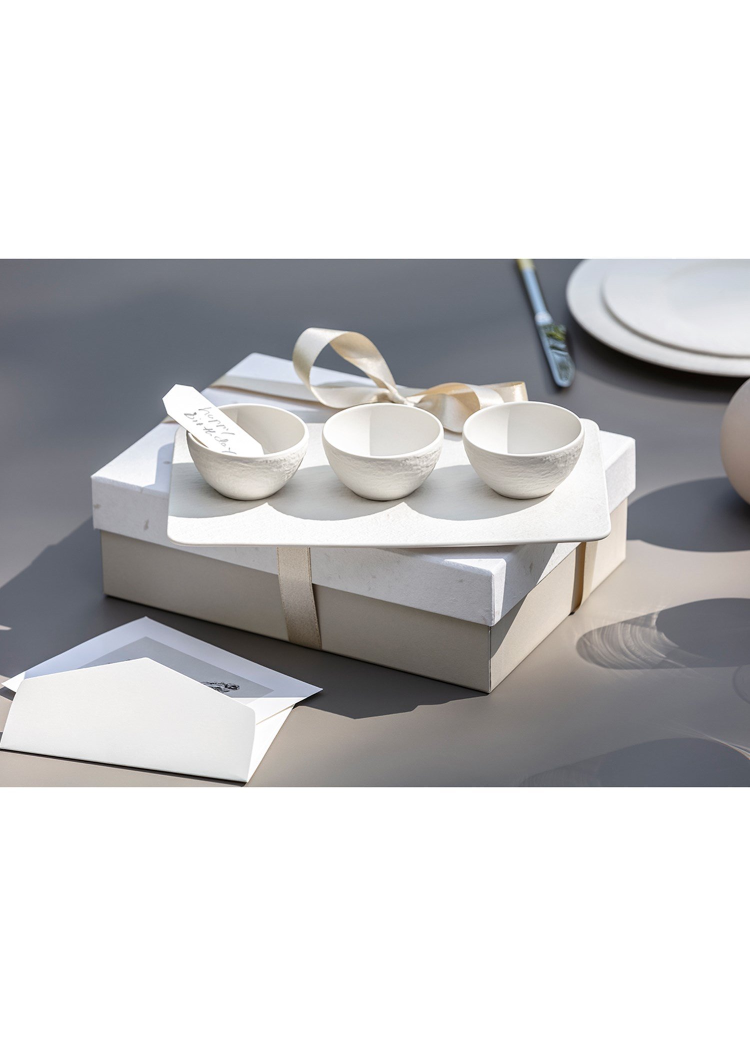 VB MANUFACTURE ROCK BLANC - DIP KASE SETI, 4 PARCA, 8X8X4 CM