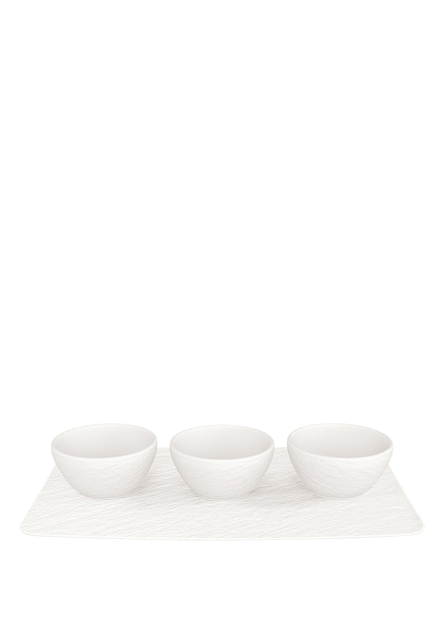 VB MANUFACTURE ROCK BLANC - DIP KASE SETI, 4 PARCA, 8X8X4 CM