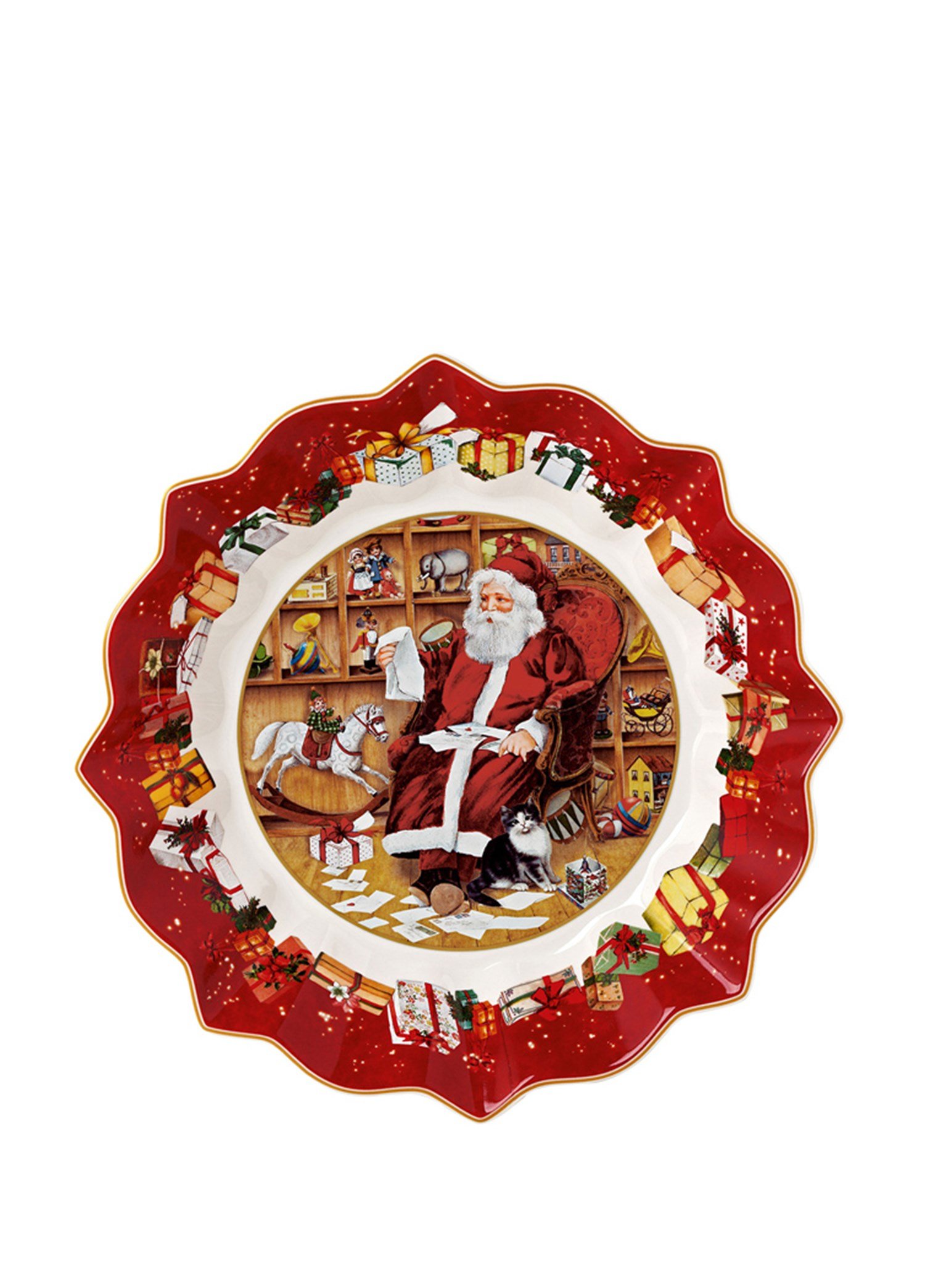 VB TOYS FANTASY - SERVIS KASESI, NOEL BABA VE DILEK LISTESI, 25X25X4 CM