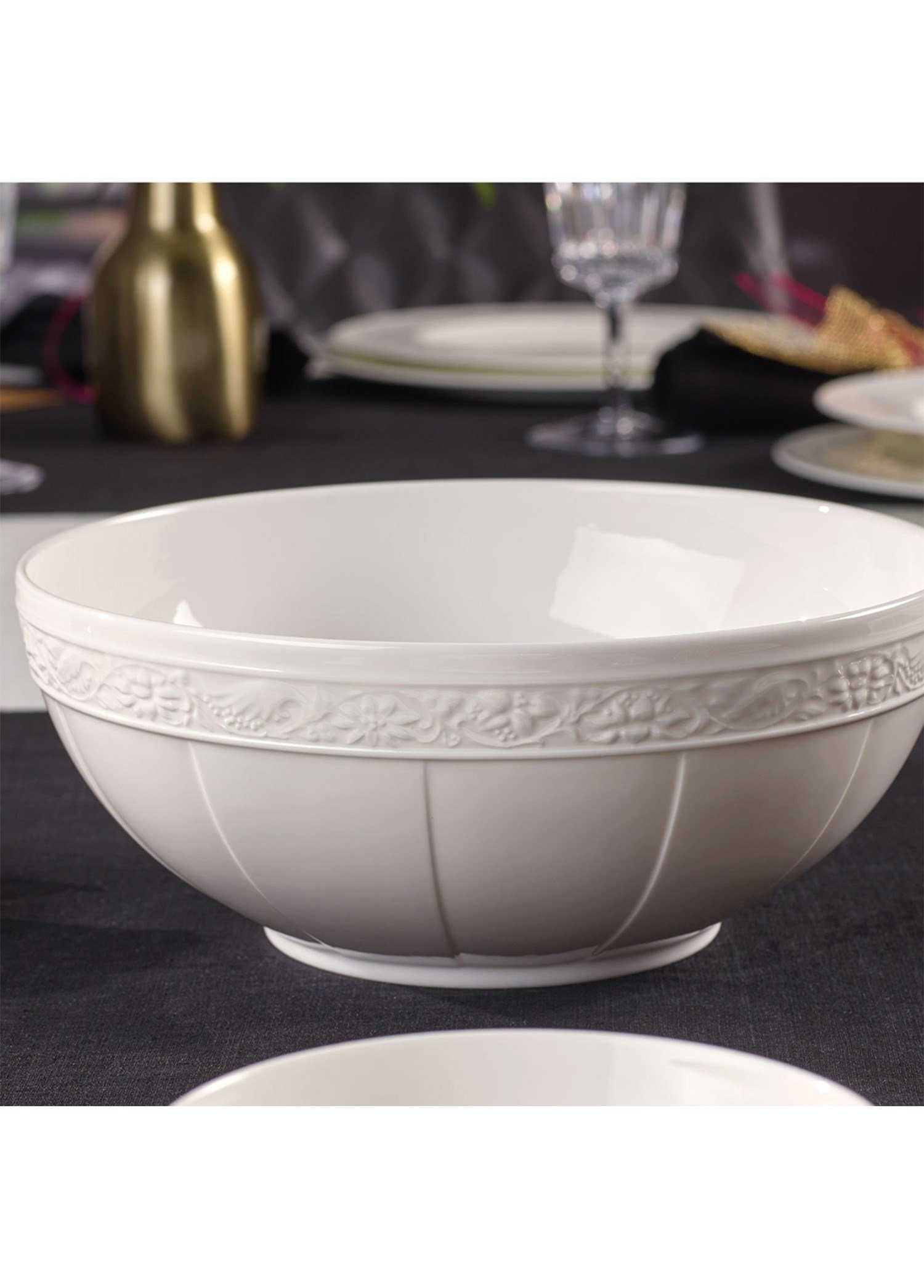 VB WHITE PEARL - SALATA SERVIS KASESI, 24CM