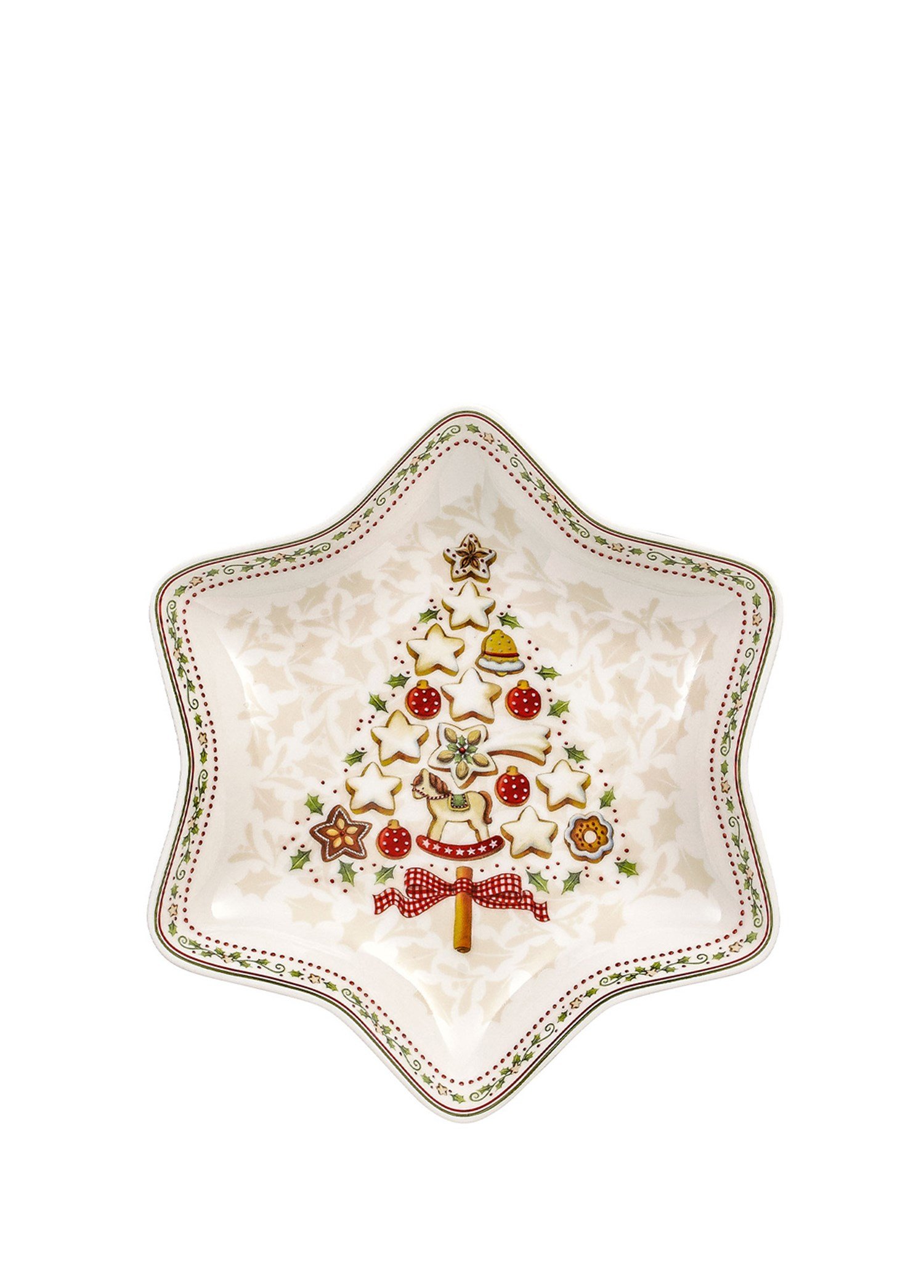 VB WINTER BAKERY - YILDIZ KASE, AGAC DESENLI, 24.5 CM