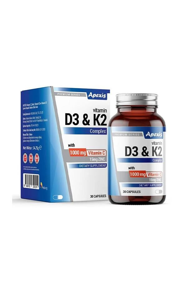 Apexis D3 & K2 Complex 30 Kapsül