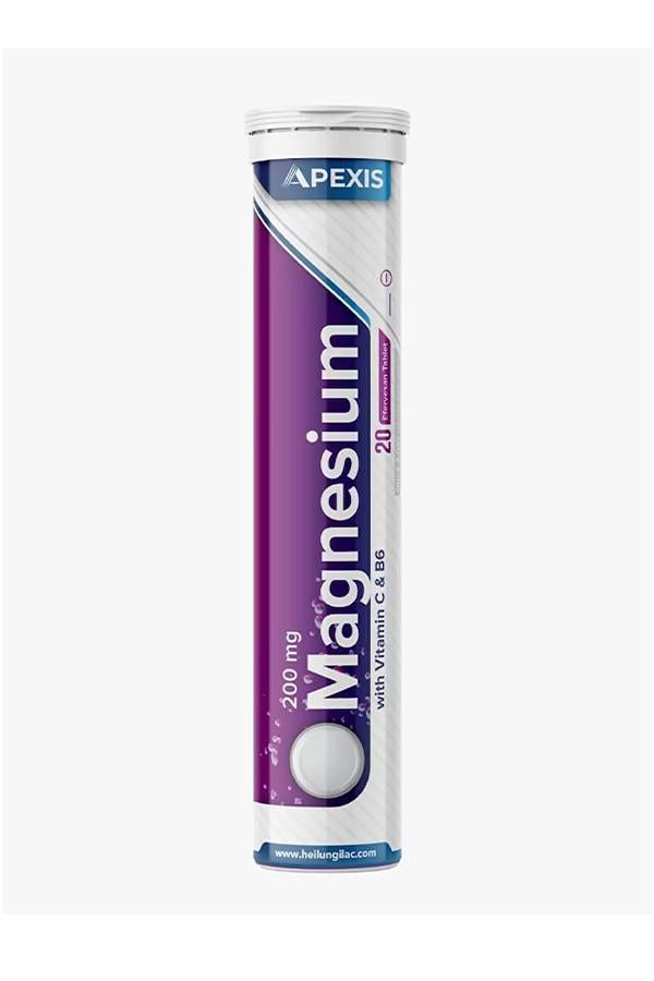 Apexis Magnesium 200 mg 20 Efervesan Tablet