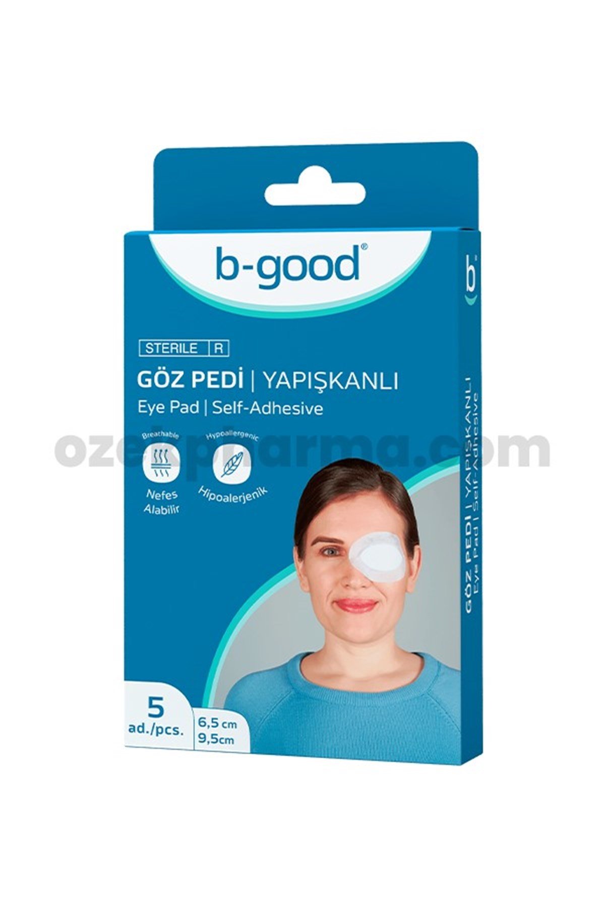 B Good Göz Pedi Yapışkanlı 6,5cm x 9,5cm 5li
