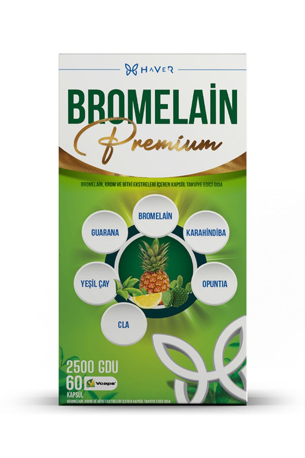 Haver Bromelain Premium 60 Kapsül