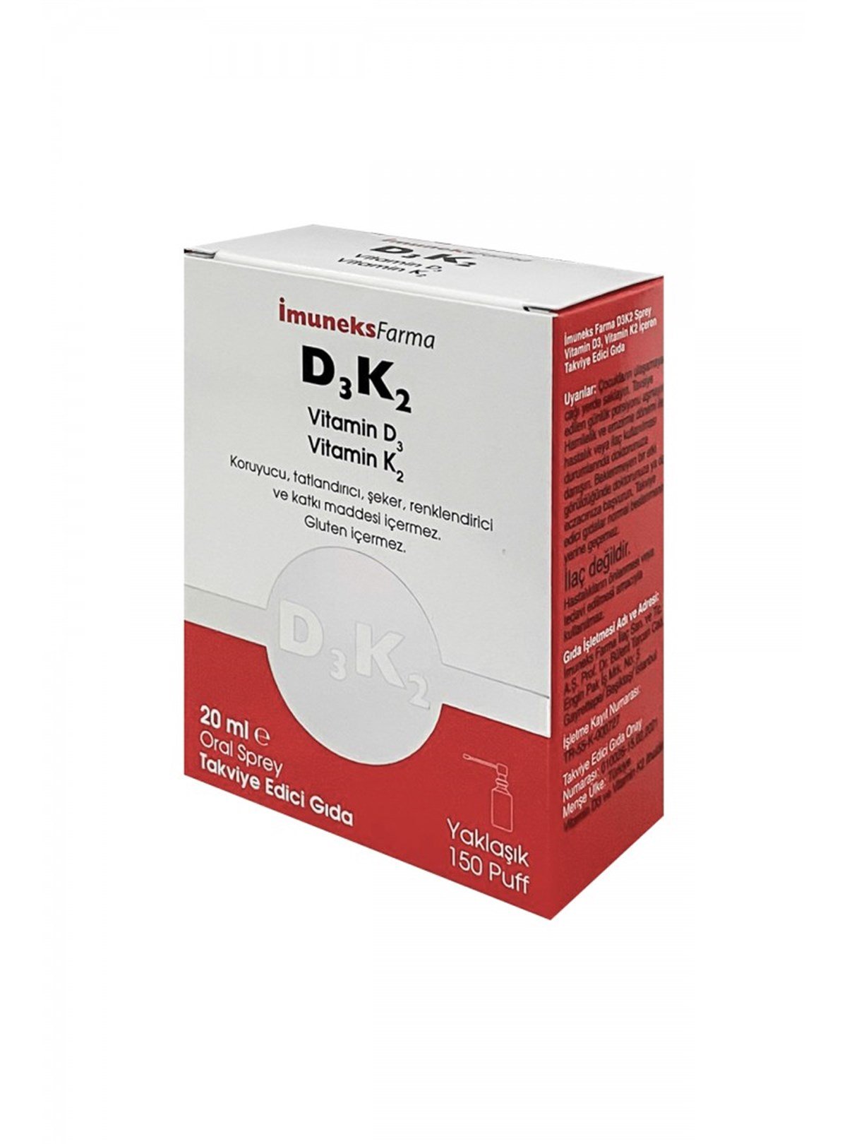 İmuneks D3 K2 Sprey 20 ml