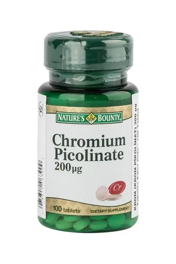 Nature's Bounty Chromium Picolinate 200 mcg 100 Tablet