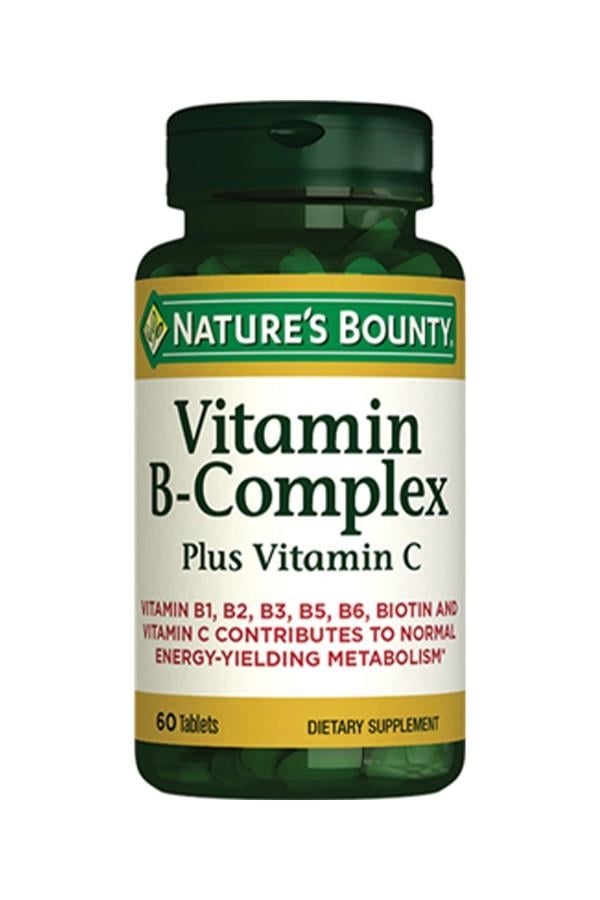 Nature's Bounty Vitamin B-Complex Plus Vitamin-C 60 Tablet