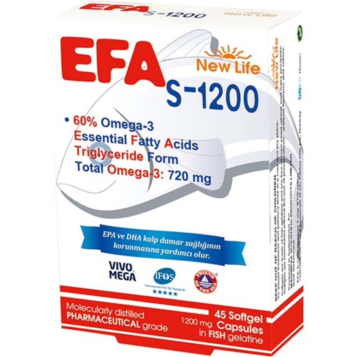 Efa S 1200 Balık Yağı 45 KapsülOmega 3-Balık Yağınew lifeEfa S 1200 Balık Yağı 45 Kapsül - ozekpharma.comEfa S 1200 Balık Yağı 45 Kapsül