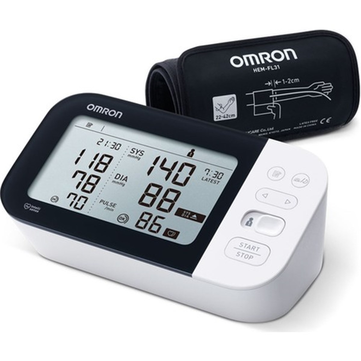 Omron M7 HEM-7361T-EBK Koldan Ölçer Çift Hafızalı Tansiyon Aleti