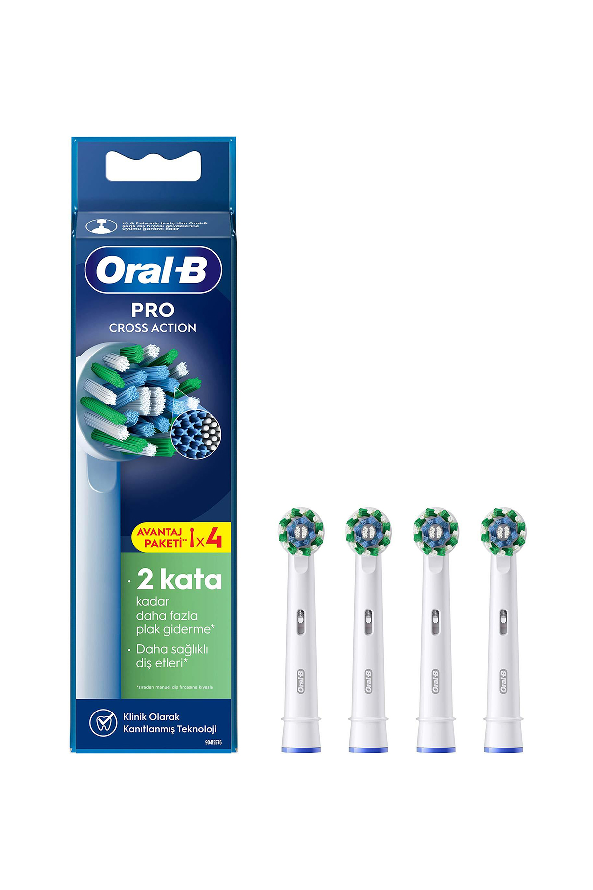 Oral-B Pro Crross Action Yedek Başlık 4 Adet