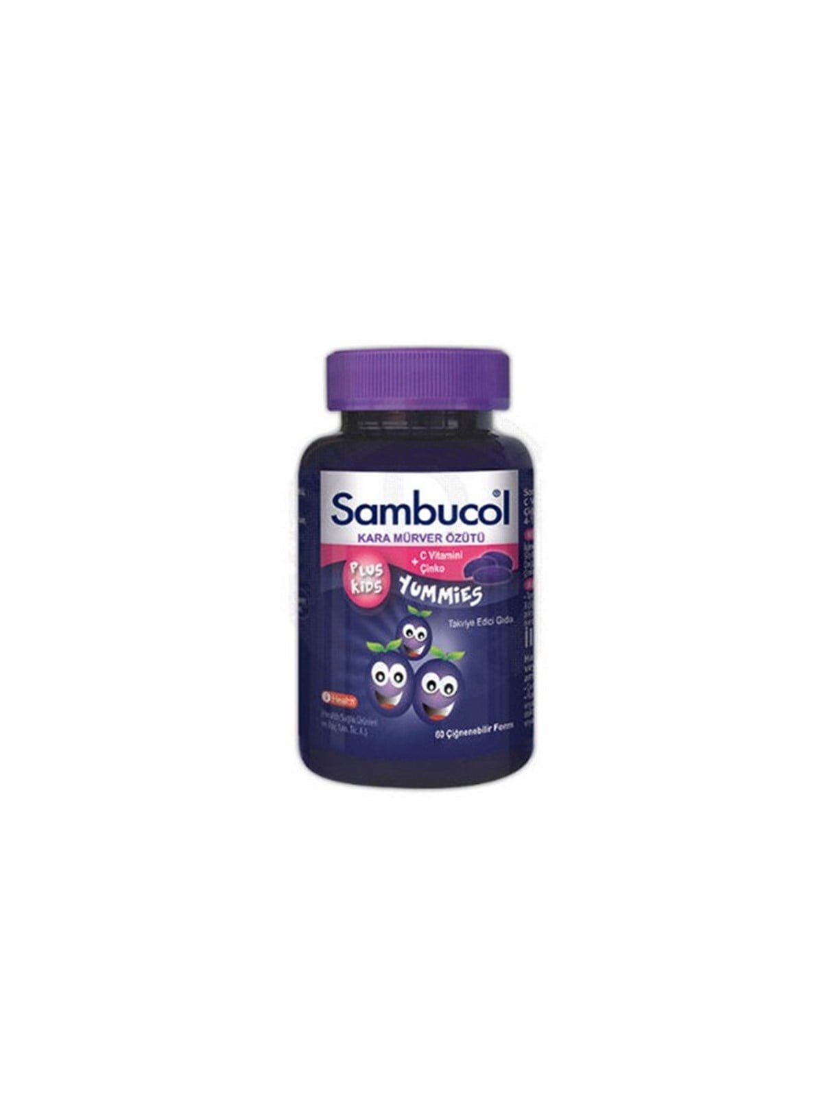 Sambucol Plus Kids Yummies 60 Çiğneme Tableti