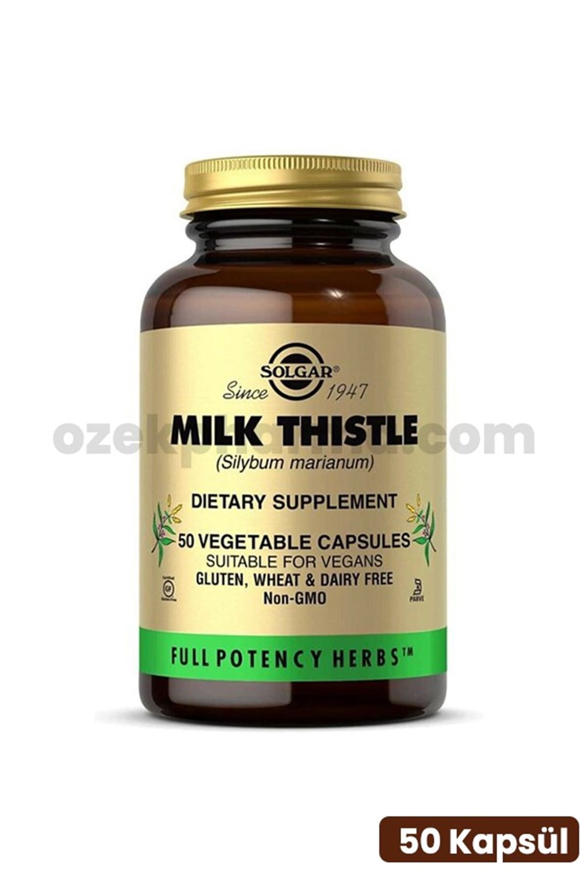 Solgar Milk Thistle 50 Kapsül