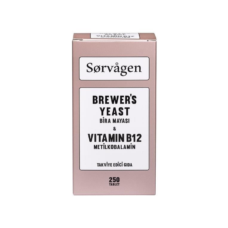 Sorvagen Brewers Yeast (Bira Mayası) ve Vitamin B12 250 Tablet