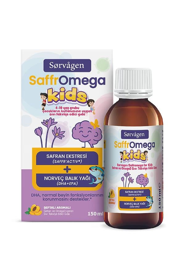 Sorvagen SaffrOmega Kids Safran ve Omega3 150 ml