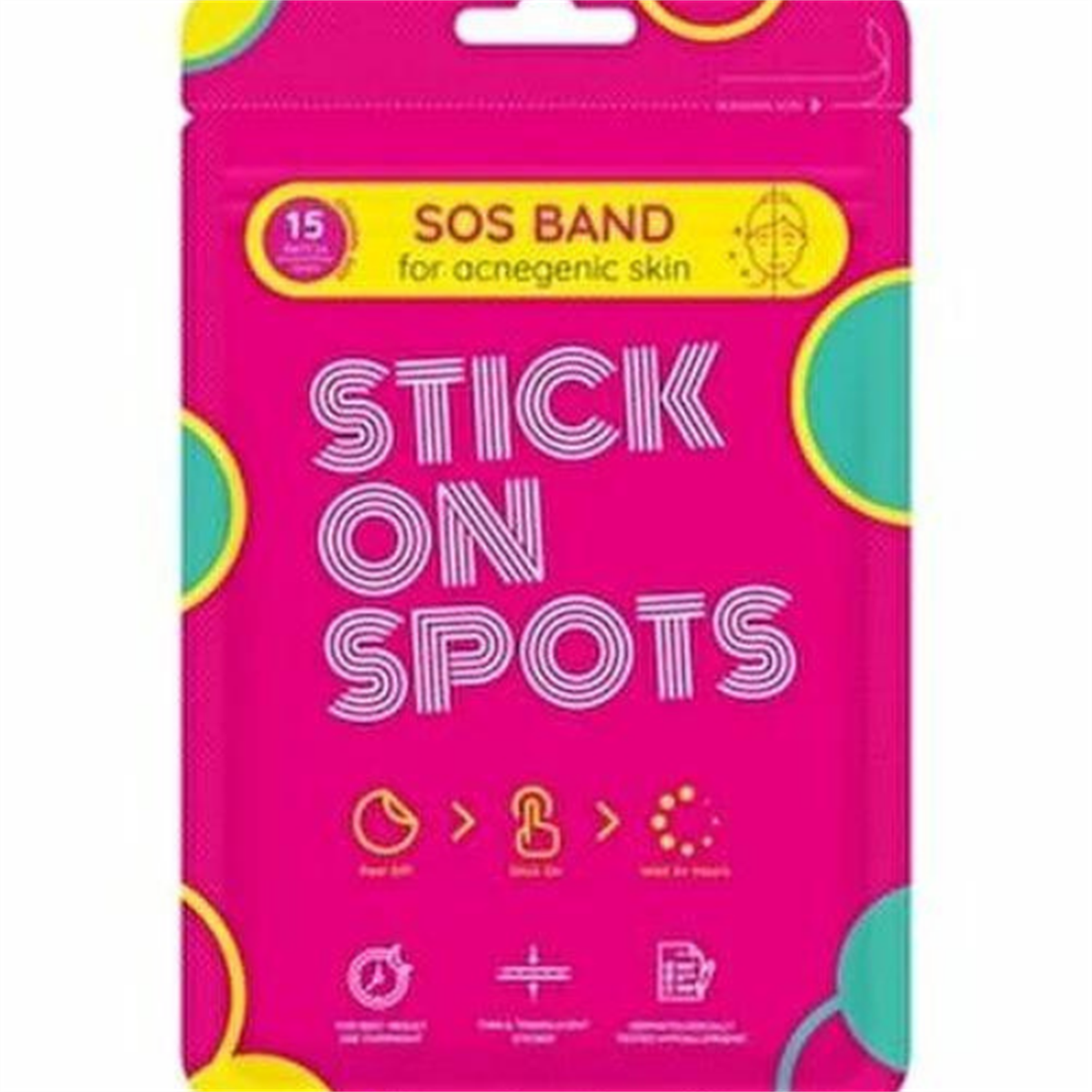 Stick On Spots Sos Akne Bandı 15'li