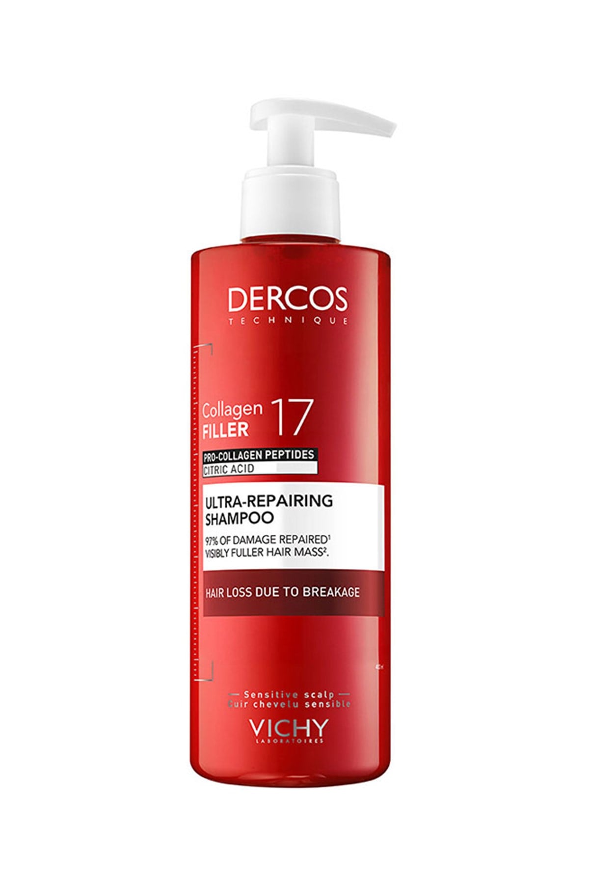 Vichy Dercos Collagen 17 Filler Tüm Saç Tipleri İçin Şampuan 400 ml