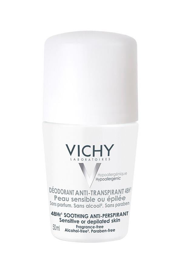 Vichy Roll-On Deodorant Hassas ve Epilasyon Yapılmış Ciltler için 50 ml