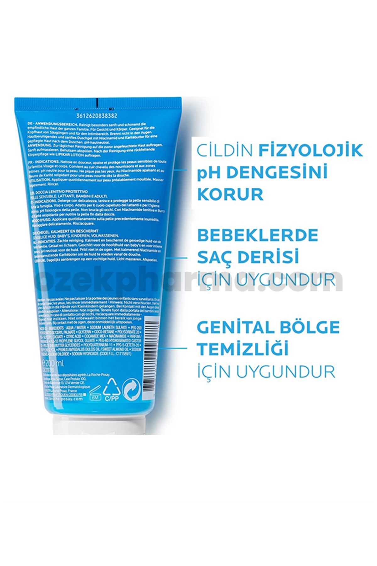 La Roche Posay Lipikar Gel Lavant 200 ml - Temizleme JeliYüz NemlendiricilerLA ROCHELa Roche Posay Lipikar Gel Lavant 200 ml - Temizleme Jeli | ozekpharma.comLa Roche Posay Lipikar Gel Lavant 200 ml - Temizleme Jeli