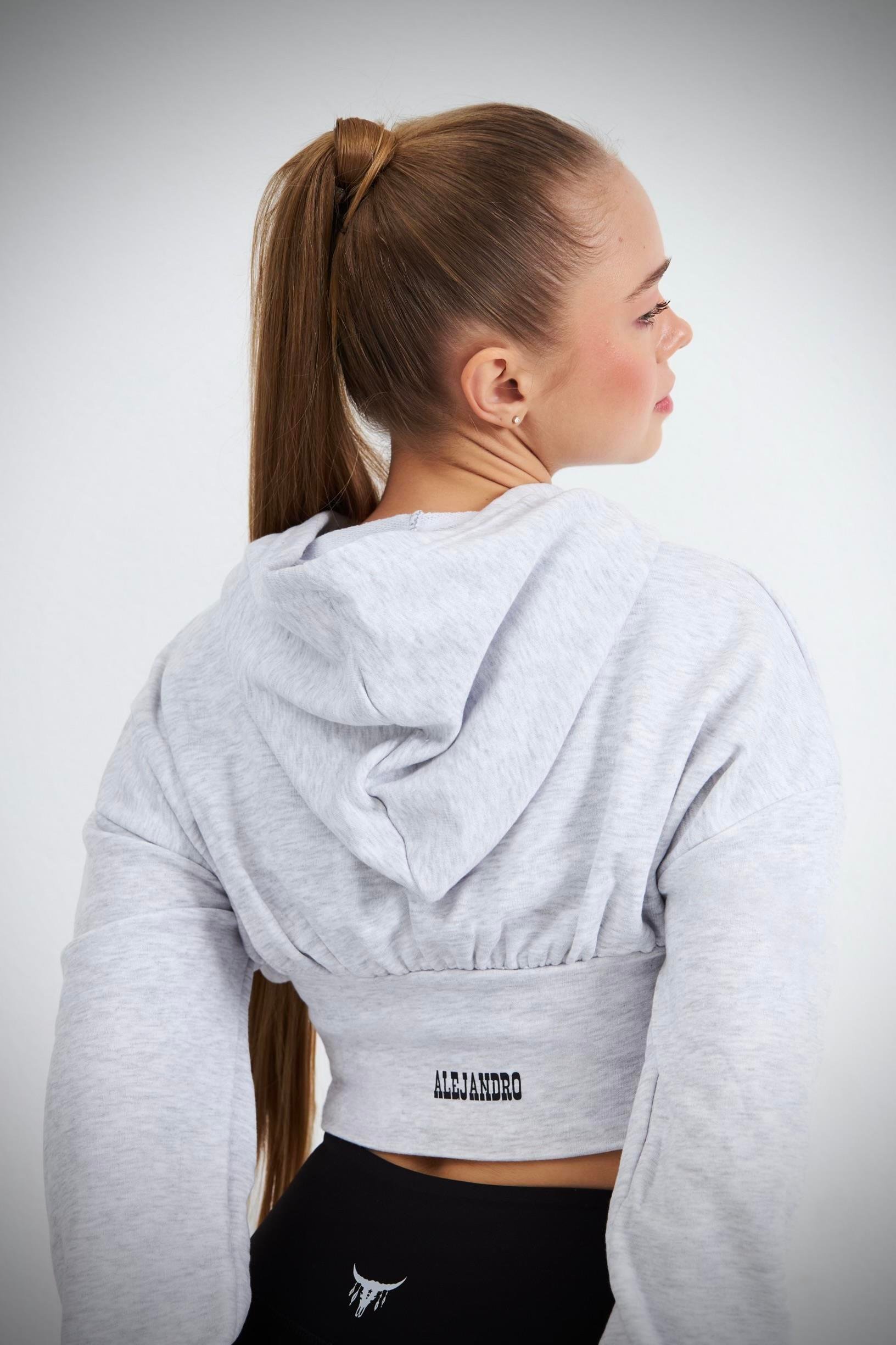 Alejandro Gri Bağcıklı Sweatshirt